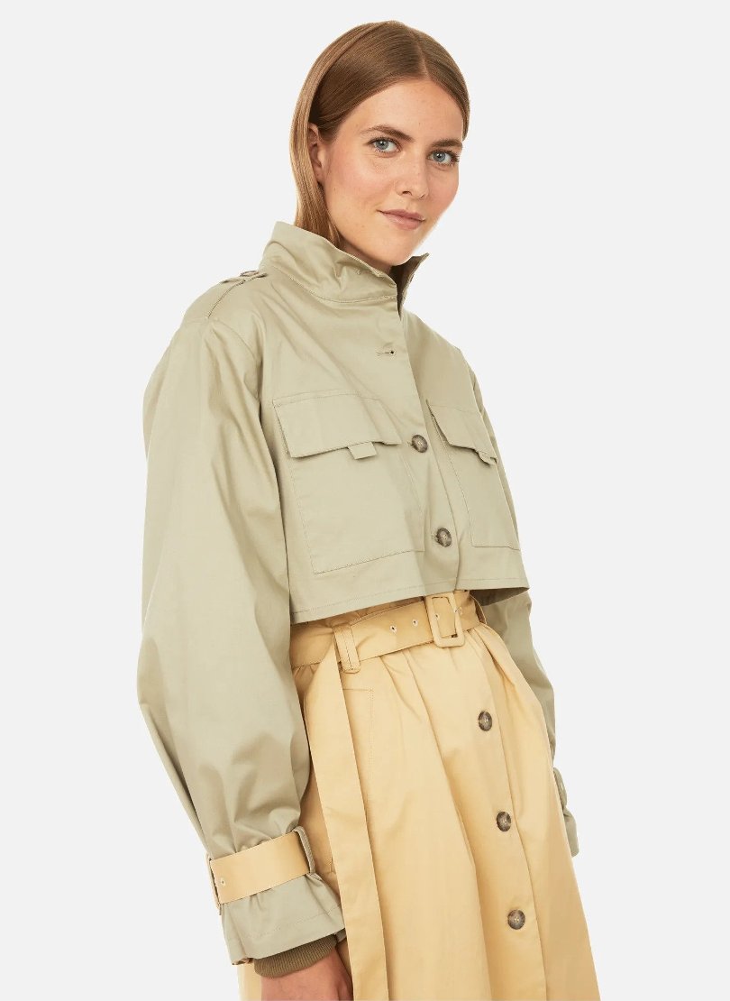 3 GESTUZ Cotton trench coat