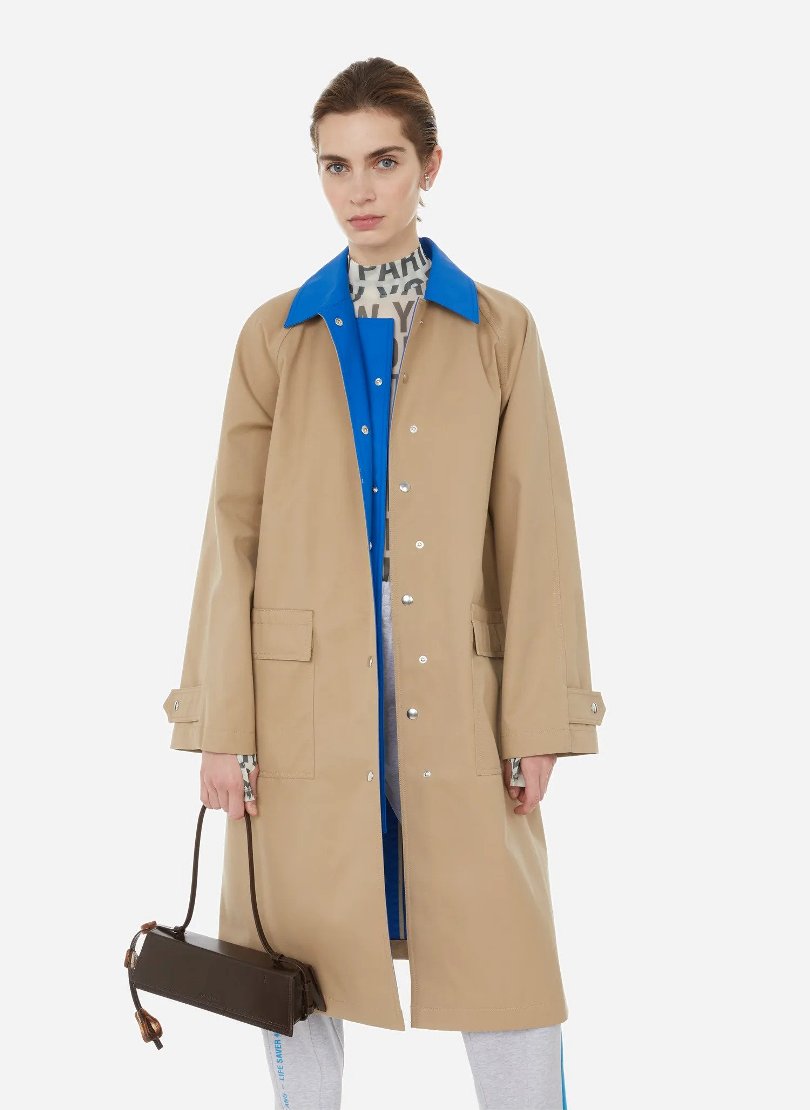 8 HELMUT LANG Mac cotton-blend rain coat