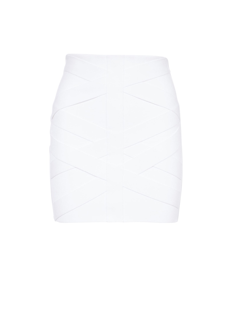 10 Balmain knit bandage skirt