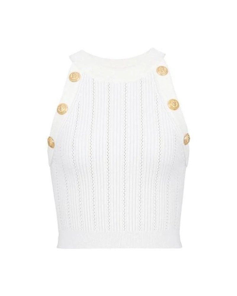 2 Balmain Buttoned short top