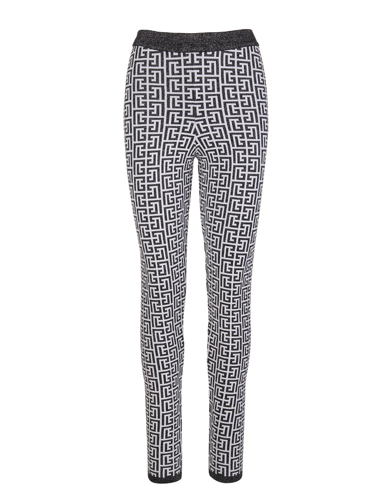 9 Balmain monogram leggings