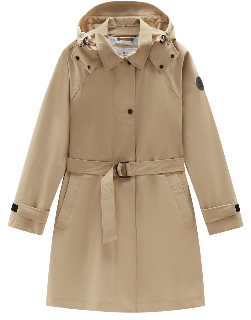 Woolrich Fayette Trench Coat with Detachable Hood