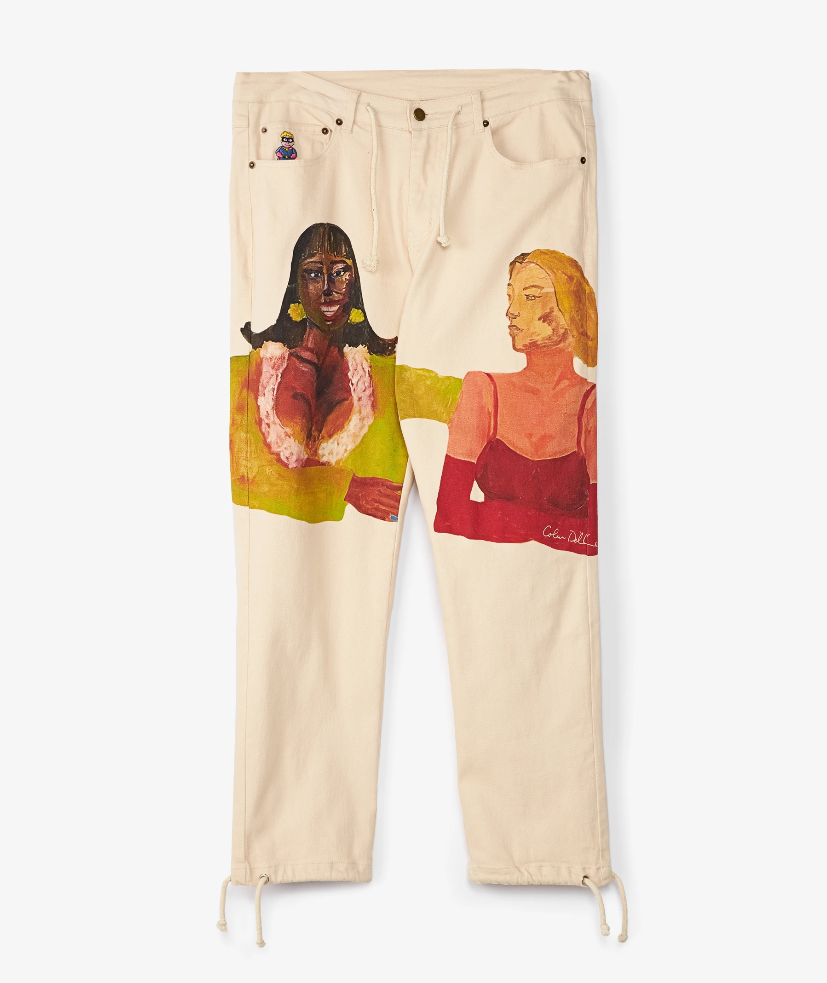 KidSuper Painted Women Denim Canvas Pants